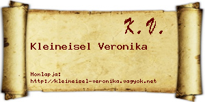 Kleineisel Veronika névjegykártya